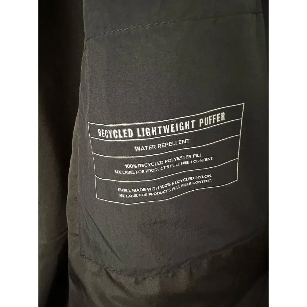 Mens Gap Black Lightweight Puffer Jacket size Large